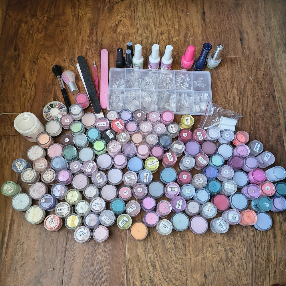 Colorful Nail Art Supplies Set